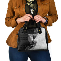 Personalised New Zealand Father's Day Shoulder Handbag Papa Kiwi Bird Tribal Pattern DT05 - Polynesian Pride