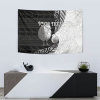 Personalised New Zealand Father's Day Tapestry Papa Kiwi Bird Tribal Pattern DT05 - Polynesian Pride