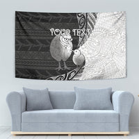 Personalised New Zealand Father's Day Tapestry Papa Kiwi Bird Tribal Pattern DT05 - Polynesian Pride
