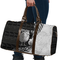 Personalised New Zealand Father's Day Travel Bag Papa Kiwi Bird Tribal Pattern DT05 - Polynesian Pride
