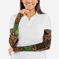 Polynesia Maui Tattoo Inspired Arm Sleeves Tropical Leaf Skirt Costume