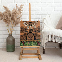 Polynesia Maui Tattoo Inspired Canvas Wall Art Tropical Leaf Skirt Costume