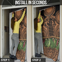 Polynesia Maui Tattoo Inspired Door Cover Tropical Leaf Skirt Costume