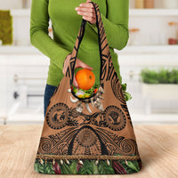 Polynesia Maui Tattoo Inspired Grocery Bag Tropical Leaf Skirt Costume