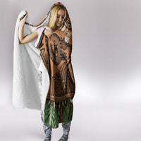 Polynesia Maui Tattoo Inspired Hooded Blanket Tropical Leaf Skirt Costume