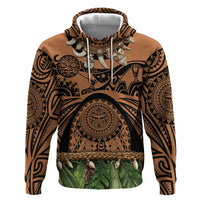 Polynesia Maui Tattoo Inspired Hoodie Tropical Leaf Skirt Costume