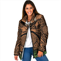 Polynesia Maui Tattoo Inspired Padded Jacket Tropical Leaf Skirt Costume