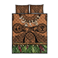 Polynesia Maui Tattoo Inspired Quilt Bed Set Tropical Leaf Skirt Costume