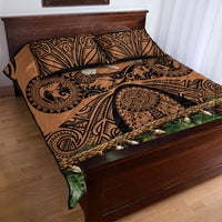 Polynesia Maui Tattoo Inspired Quilt Bed Set Tropical Leaf Skirt Costume