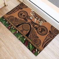 Polynesia Maui Tattoo Inspired Rubber Doormat Tropical Leaf Skirt Costume
