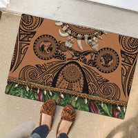Polynesia Maui Tattoo Inspired Rubber Doormat Tropical Leaf Skirt Costume