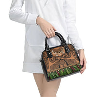 Polynesia Maui Tattoo Inspired Shoulder Handbag Tropical Leaf Skirt Costume