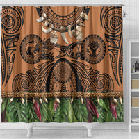 Polynesia Maui Tattoo Inspired Shower Curtain Tropical Leaf Skirt Costume
