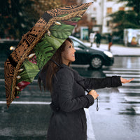 Polynesia Maui Tattoo Inspired Umbrella Tropical Leaf Skirt Costume