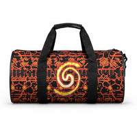 Polynesia Lava Monster Cosplay Duffle Bag Fiery Glowing Volcano Crack Pattern