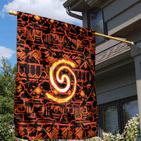 Polynesia Lava Monster Cosplay Garden Flag Fiery Glowing Volcano Crack Pattern