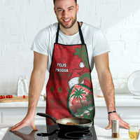 Guam Christmas Apron Chamorro Seal Hat Santa Tribal Waves - Polynesian Pride