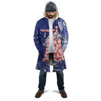 Northern Mariana Islands Christmas Cloak Seashell Xmas Tree Tribal Waves - Polynesian Pride