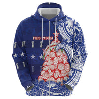 Northern Mariana Islands Christmas Hoodie Seashell Xmas Tree Tribal Waves - Polynesian Pride