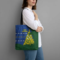 Solomon Islands Christmas Tote Bag Seashell Xmas Tree Tribal Waves DT05 - Polynesian Pride