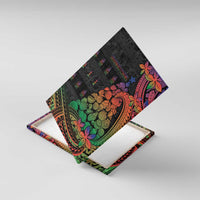 New Caledonia Christmas Canvas Wall Art Seashell Xmas Tree Tribal Waves - Polynesian Pride