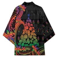 New Caledonia Christmas Kimono Seashell Xmas Tree Tribal Waves - Polynesian Pride
