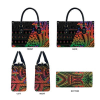 New Caledonia Christmas Leather Bag Seashell Xmas Tree Tribal Waves DT05 - Polynesian Pride