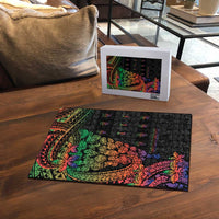 New Caledonia Christmas Puzzle Seashell Xmas Tree Tribal Waves - Polynesian Pride