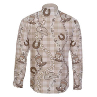 Hawaii Palaka Cowboy Family Matching Puletasi and Hawaiian Shirt Shell Maile Lei With Western Patterns - Polynesian Pride