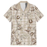 Hawaii Palaka Cowboy Family Matching Summer Maxi Dress and Hawaiian Shirt Shell Maile Lei With Western Patterns - Polynesian Pride