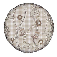 Hawaii Palaka Cowboy Spare Tire Cover Shell Maile Lei With Western Patterns - Polynesian Pride