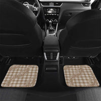 Beige Hawaii Palaka Cowboy Turtle Car Mats Hawaiian Paniolo Puakenikeni Maile Lei - Polynesian Pride