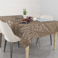 Beige Hawaii Palaka Cowboy Turtle Tablecloth Hawaiian Paniolo Puakenikeni Maile Lei - Polynesian Pride