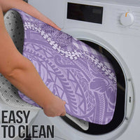 Purple Hawaii Palaka Cowboy Turtle Bathroom Set Hawaiian Paniolo Puakenikeni Maile Lei - Polynesian Pride