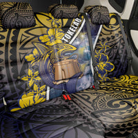 Tokelau Back Car Seat Cover National Badge Waves Style