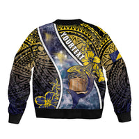 Personalised Tokelau Bomber Jacket National Badge Waves Style