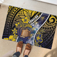 Tokelau Rubber Doormat National Badge Waves Style