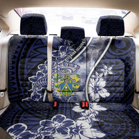 Pitcairn Islands Back Car Seat Cover Coat Of Arms Waves Style