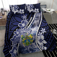 Pitcairn Islands Bedding Set Coat Of Arms Waves Style