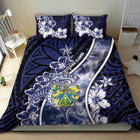 Pitcairn Islands Bedding Set Coat Of Arms Waves Style