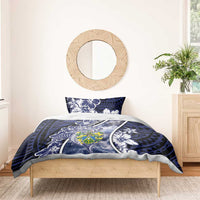 Pitcairn Islands Bedding Set Coat Of Arms Waves Style