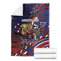 Samoa Wrestling Blanket Polynesian Warrior Funny Style DT05 - Polynesian Pride