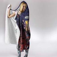 Samoa Wrestling Hooded Blanket Polynesian Warrior Funny Style - Polynesian Pride
