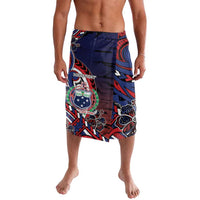 Personalised Samoa Wrestling Lavalava Polynesian Warrior Funny Style DT05 Navy - Polynesian Pride