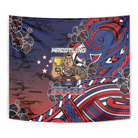 Samoa Wrestling Tapestry Polynesian Warrior Funny Style DT05 - Polynesian Pride
