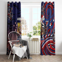 Samoa Wrestling Window Curtain Polynesian Warrior Funny Style DT05 - Polynesian Pride