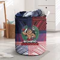 Samoa Boxing Laundry Basket Samoan Boxer Funny Style DT05 Red - Polynesian Pride