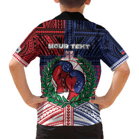Personalised Samoa Boxing Family Matching Off Shoulder Maxi Dress and Hawaiian Shirt Samoan Boxer Funny Style DT05 - Polynesian Pride