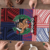 Samoa Boxing Puzzle Samoan Boxer Funny Style - Polynesian Pride