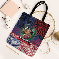 Samoa Boxing Tote Bag Samoan Boxer Funny Style DT05 Black Strap One Size Red - Polynesian Pride